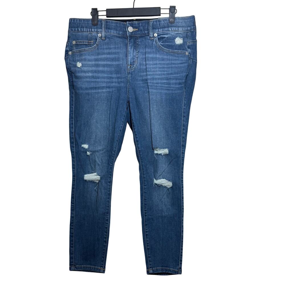 Torrid Bombshell High-Rise Women's‎ Upstate Blue Skinny Jean Size 14 Extra Short